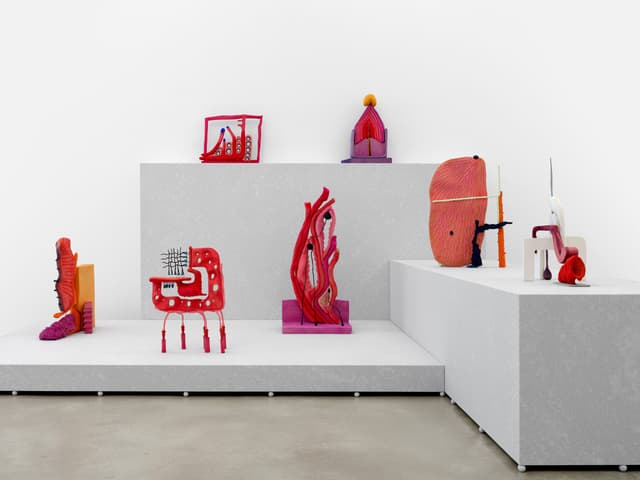 Installation view, Matthew Ronay: Cold Meat, Cake, and a Variety of All the Finest Fruits in Season;, Casey Kaplan, New York, 2026