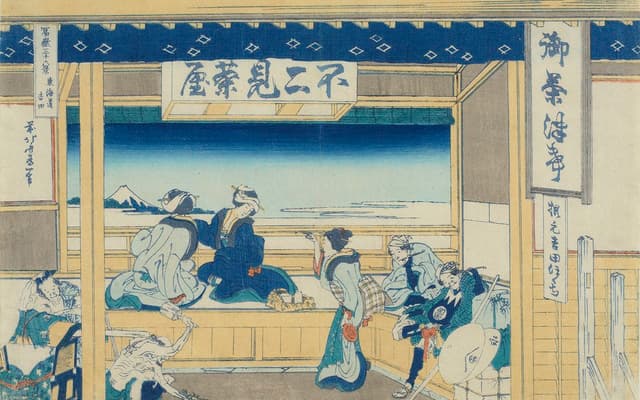 Katsushika Hokusai, Yoshida on the Tokaido Highway