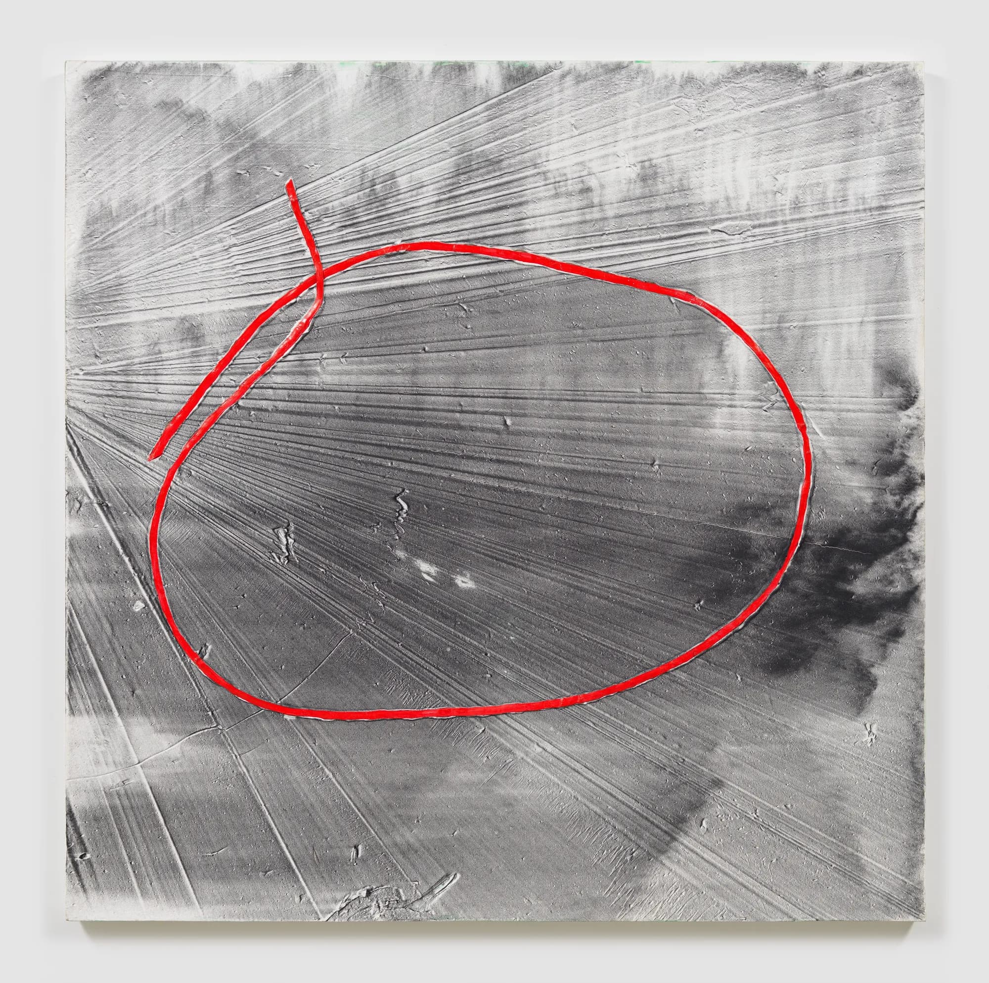 Jack Whitten, Single Loop: For Toots, 2012, acrylic on canvas 58 1/8 x 58 1/4 in (147.6 x 148 cm)
