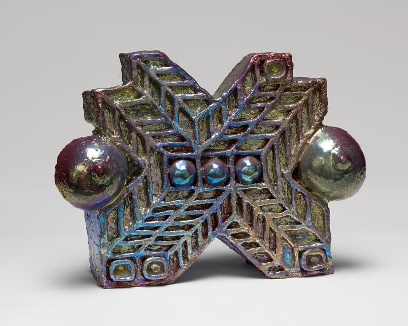 Julia Kunin, Cupping Game, 2023, ceramic, 11.5" x 16" x 7"