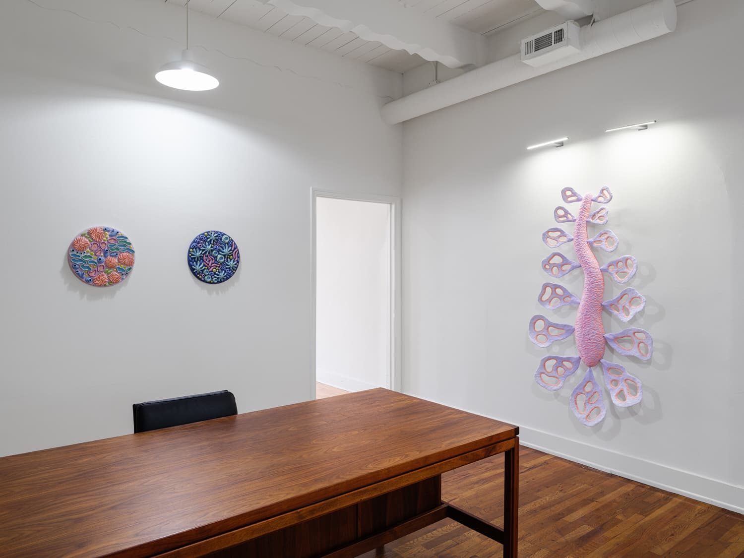 Installation view, Sarah Ippolito: Growing by Living Together, Official Welcome, Los Angeles, 2026