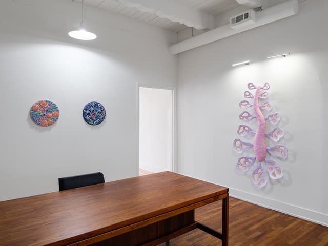 Installation view, Sarah Ippolito: Growing by Living Together, Official Welcome, Los Angeles, 2026