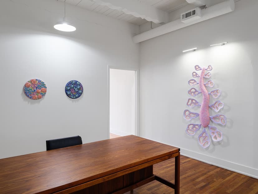 Installation view, Sarah Ippolito: Growing by Living Together, Official Welcome, Los Angeles, 2026