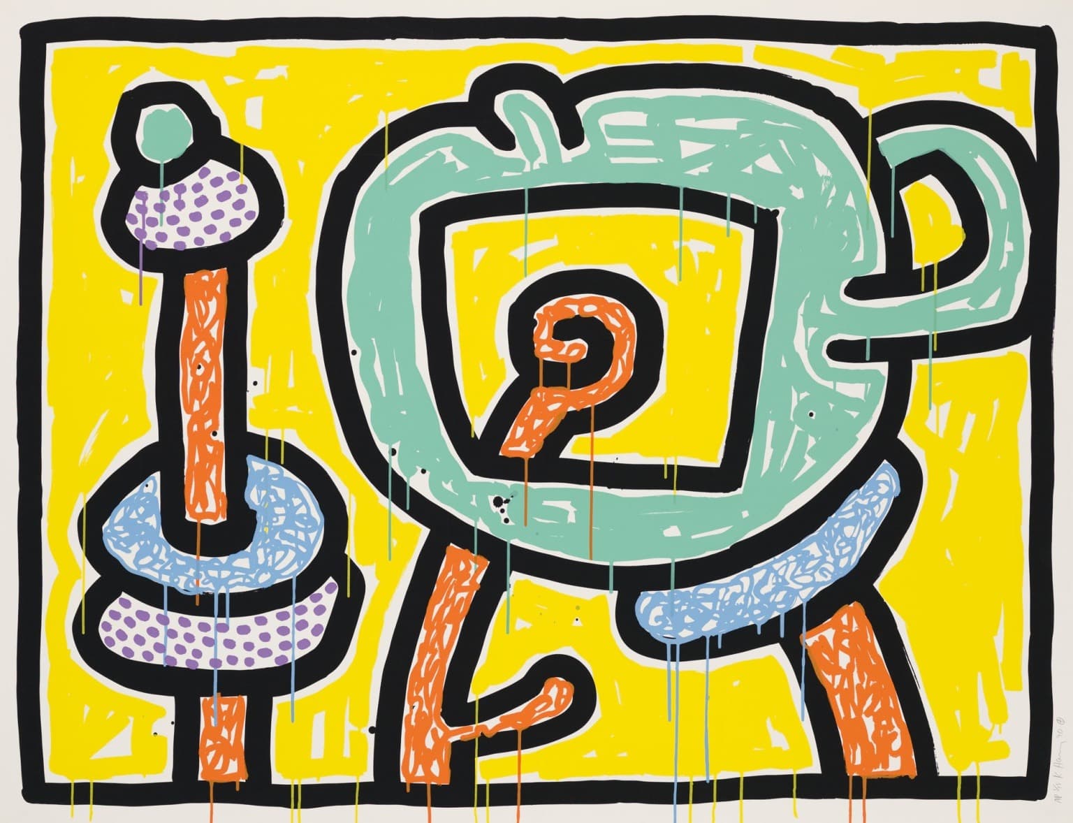 Keith Haring: Flowers 1–5