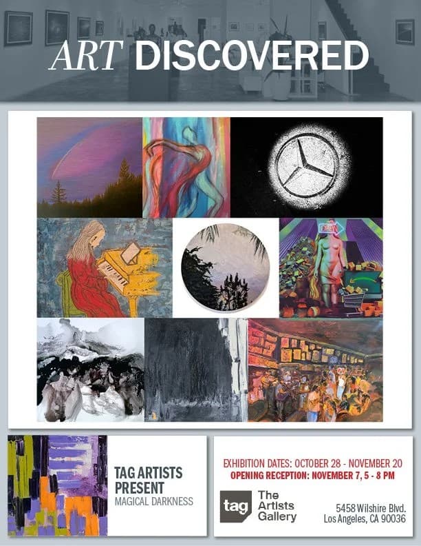 Magical Darkness exhibition announcement. Courtesy of The Artists Gallery.