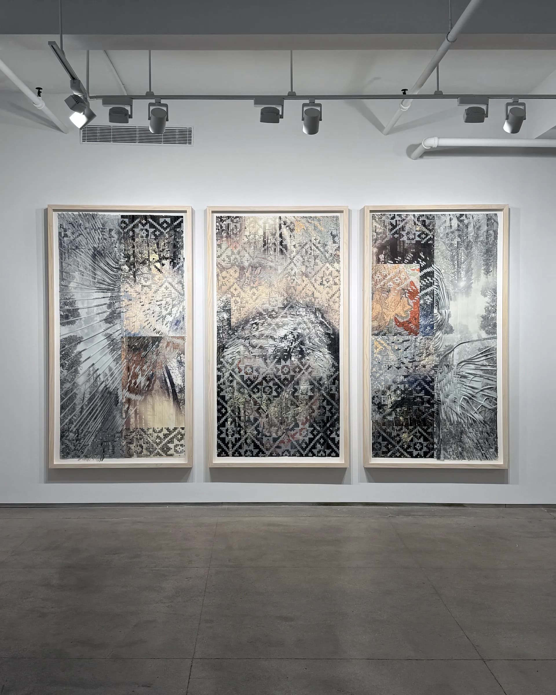 Installation view, Sarah Sense: Land, Line, Blood, Memory, Bruce Silverstein Gallery, New York, 2026
