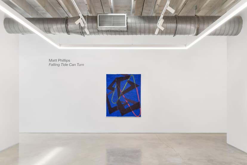 Installation view, Matthew Phillips: Falling Tide Can Turn, Mindy Solomon Gallery, Miami, 2026. Photo: Zachary Balber
