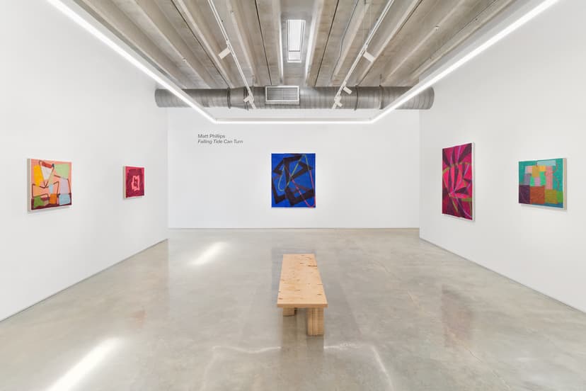 Installation view, Matthew Phillips: Falling Tide Can Turn, Mindy Solomon Gallery, Miami, 2026. Photo: Zachary Balber
