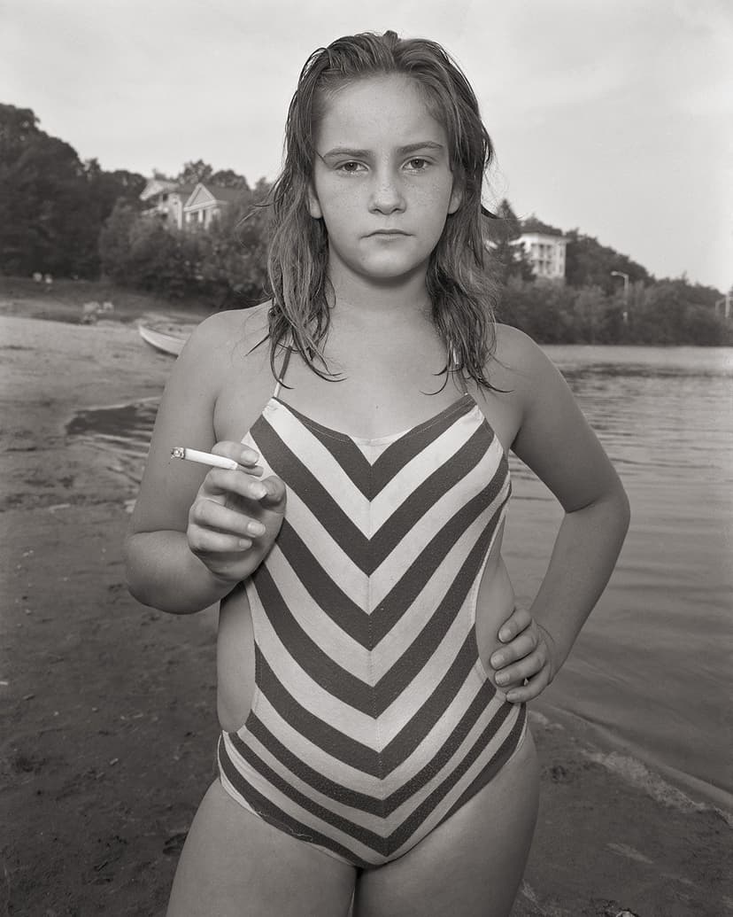 Stephen DiRado, Bell Pond: Nancy, 13 Years Old, Permission to Smoke, 1983 (printed 2024)