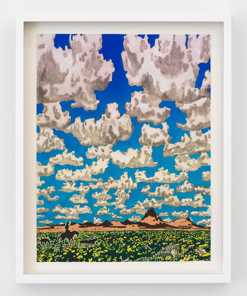 Cloud World, Shepherd With Wildflowers (Color Variant Cinnamon/Lime)