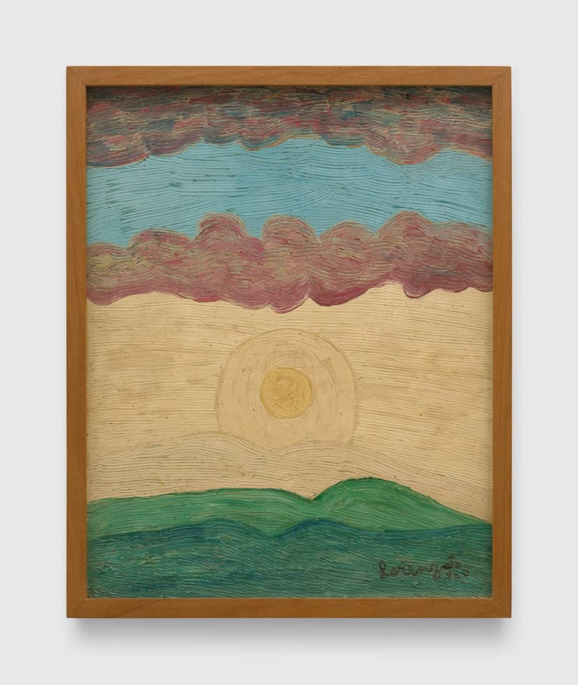 Sem título (Untitled), 1980. Oil on board, 11 3/4 x 9 1/2 inches (30 x 24 cm)