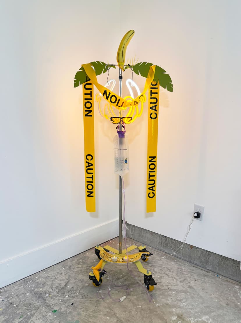 Rose Briccetti, Electric Banana Crucifix, 2026. Courtesy of the artist and Track 16