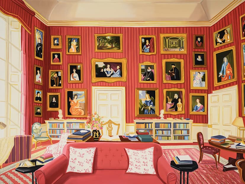 Petworth House, The Red Library, North Wall