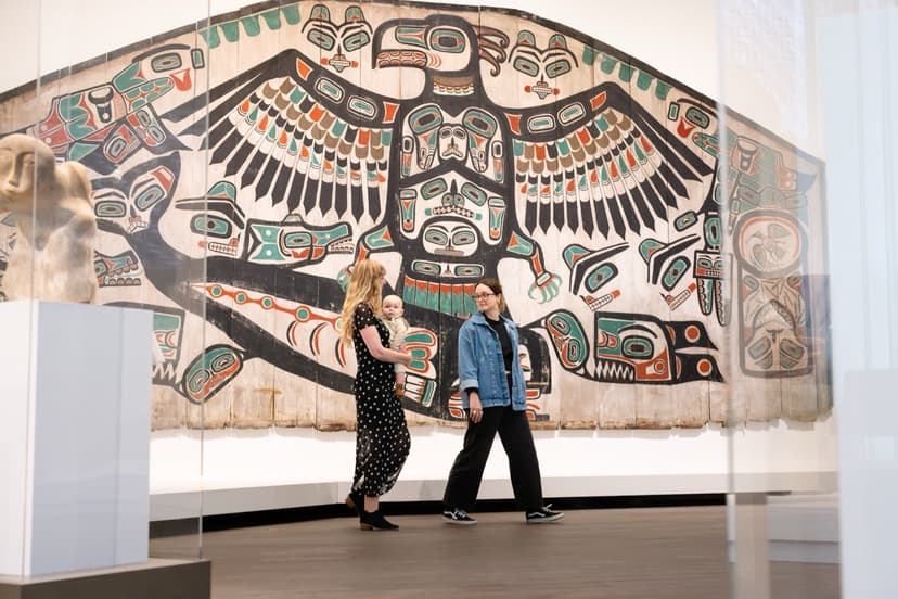 Installation view, Arts of Indigenous America, de Young Museum, San Francisco