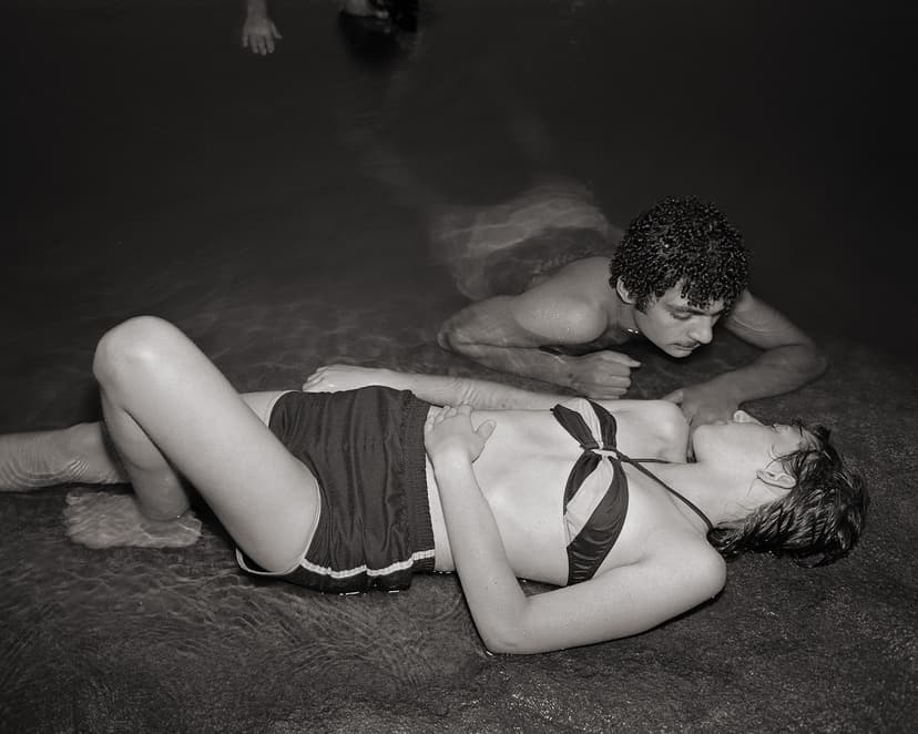 Stephen DiRado, Bell Pond: Mikel and Brenda, 1983 (printed 2017) Silver Gelatin print on fiber-base paper Photo 9.5 x 12 in on 11 x 14 in paper; frame (separate): 19 x 16 in