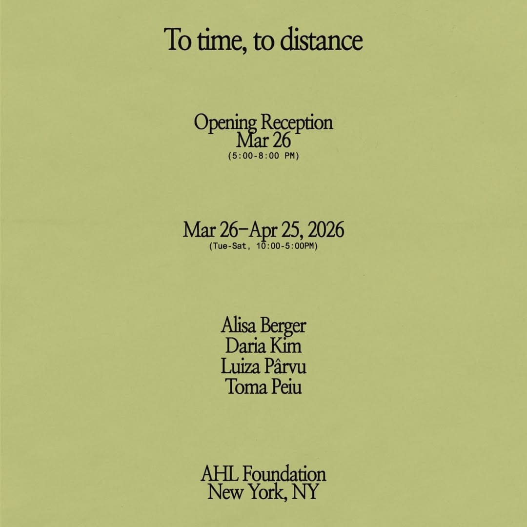 To time, to distance