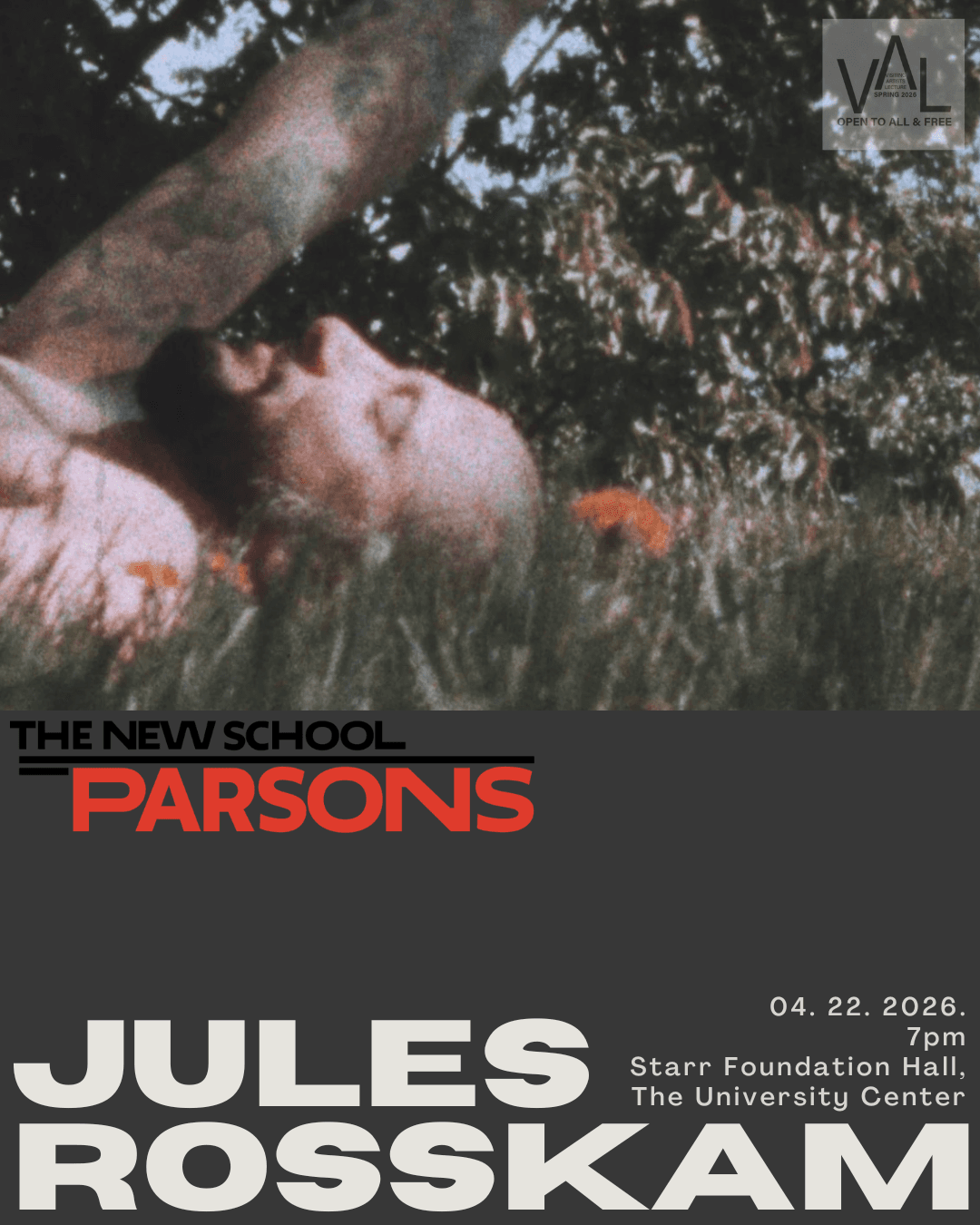 Artist Talk with Jules Rosskam