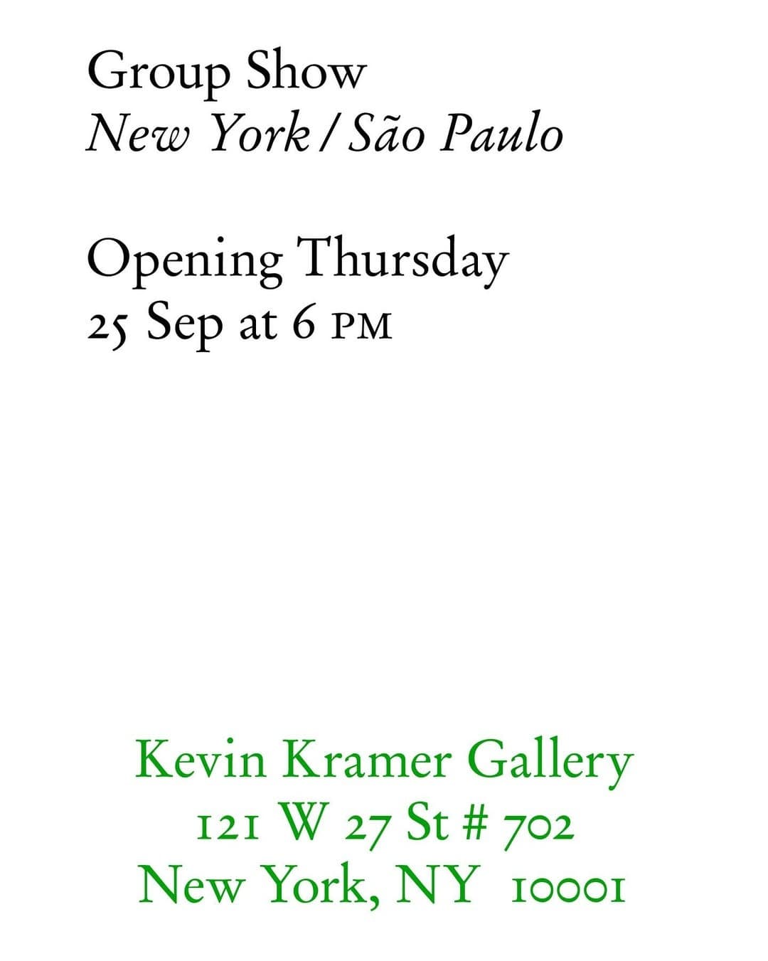 Installation view