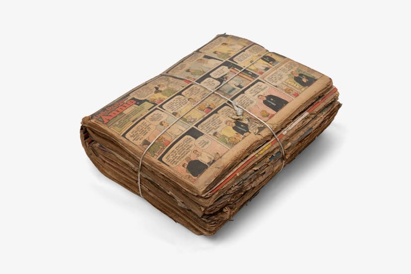 Untitled (Little Orphan Annie bundle of scrapbook of comics)